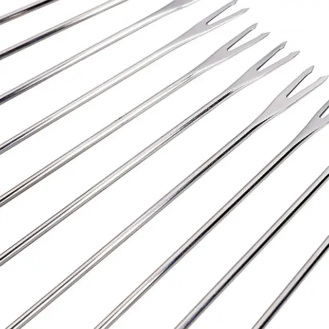 6 FONDUE 24 CM STAINLESS STEEL FORKS
