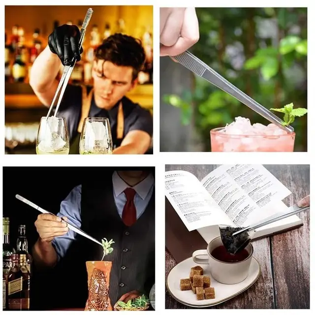 GARNISH TONG TWEEZER STRAIGHT