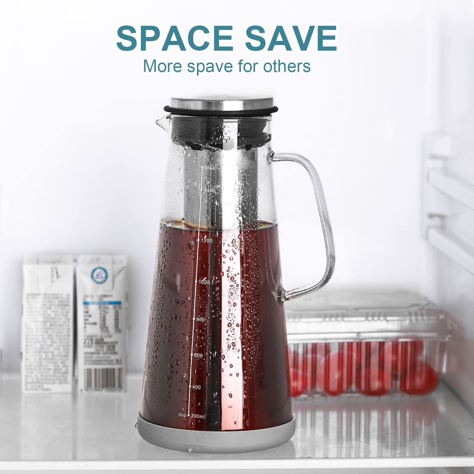 COLD BREW COFFEE MAKER - ICED COFFEE MAKER AND TEA INFUSER