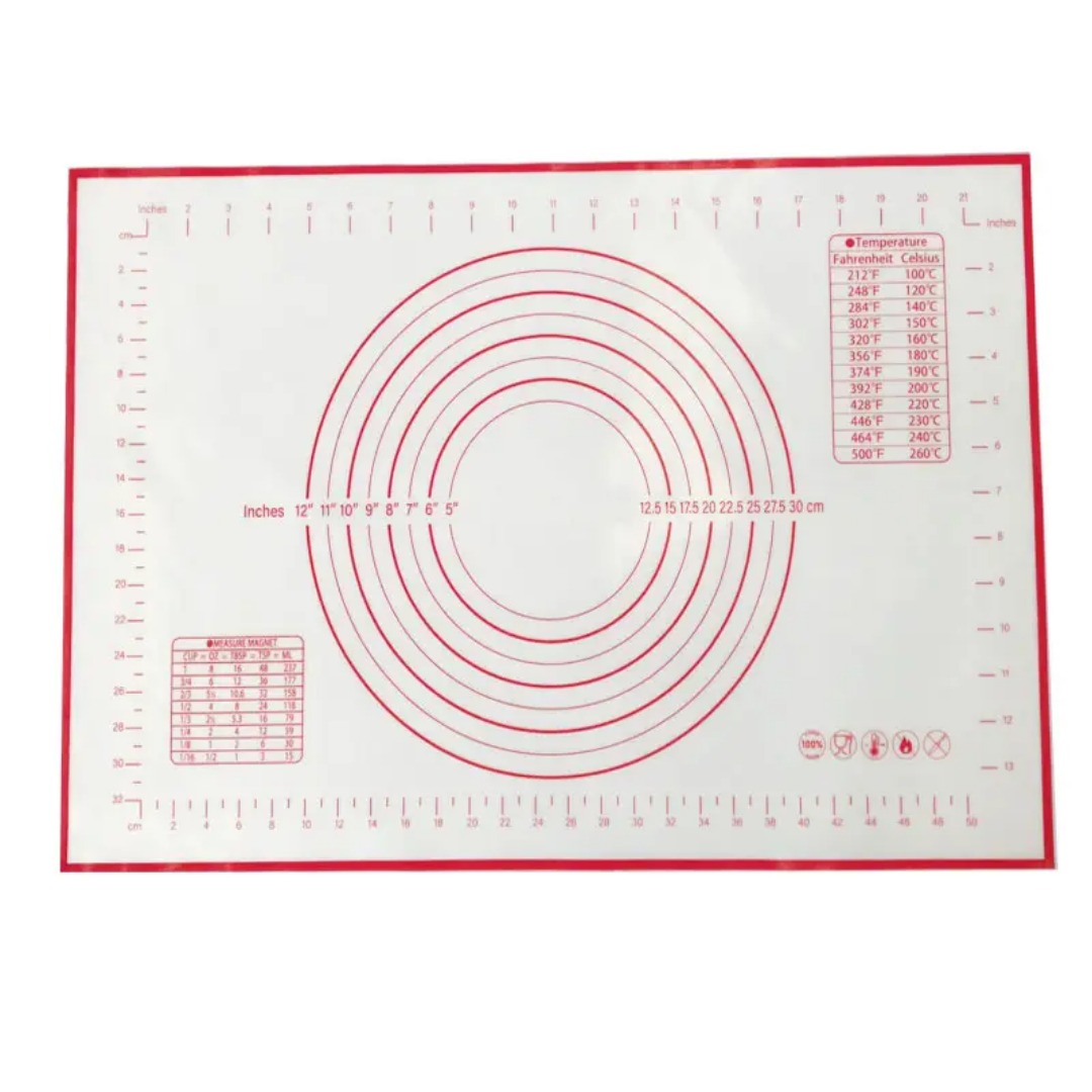 PRINTED SILICONE MAT 60x40 WITH MEASURMENT