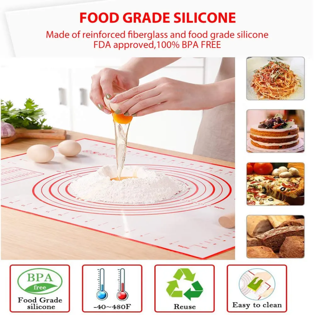 PRINTED SILICONE MAT 60x40 WITH MEASURMENT