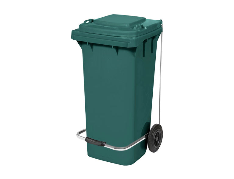GARBAGE BIN GREEN WITH PEDAL