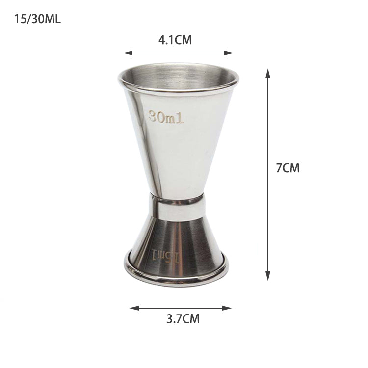 JIGGER STAINLESS STEEL 15/30 ML