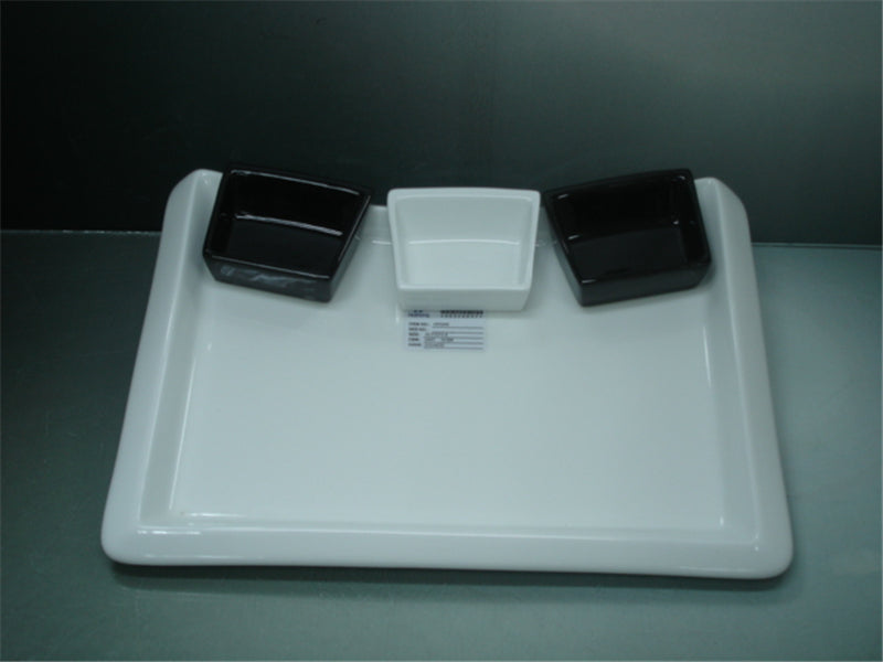 PLATE WITH 3 CUPS
