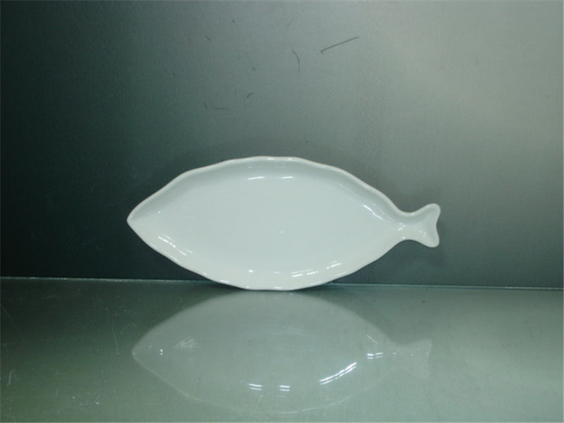 Siciliano Fish Shape Porcelain Plate – 4 Sizes | Restaurant Grade