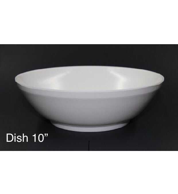 MELAMINE DISH  WHITE