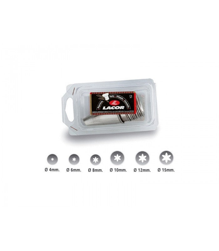 6 CLOSE STAR PASTRY TUBES SET