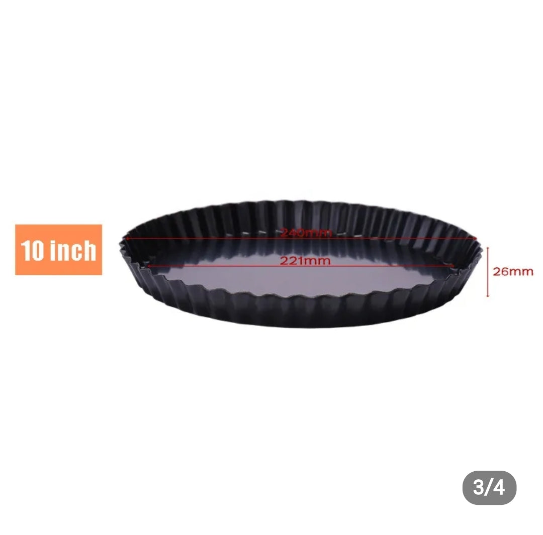 NON-STICK ROUND TART PANS REMOVABLE BOTTOM