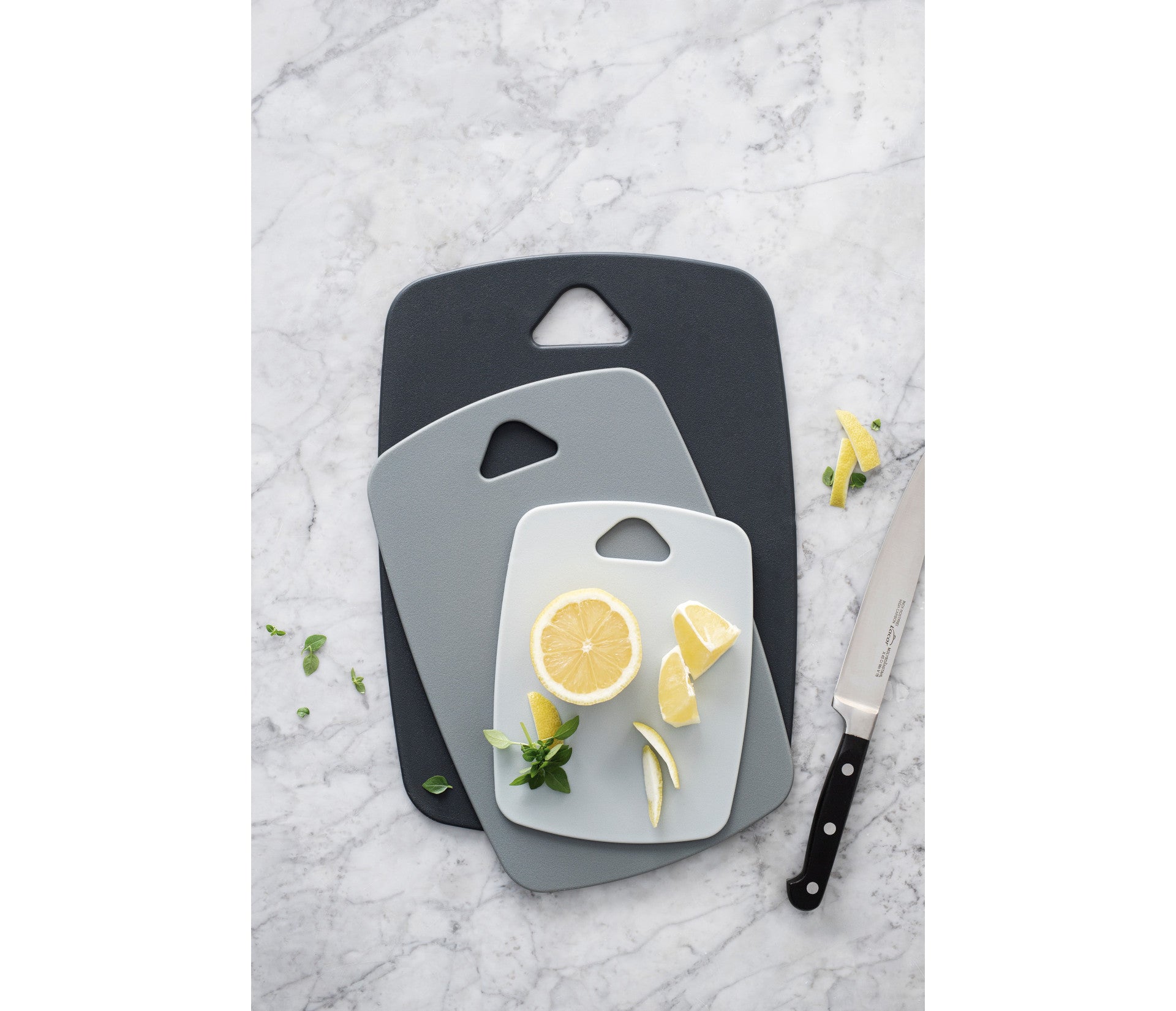SET 3 POLYPROPYLENE CUTTING BOARD