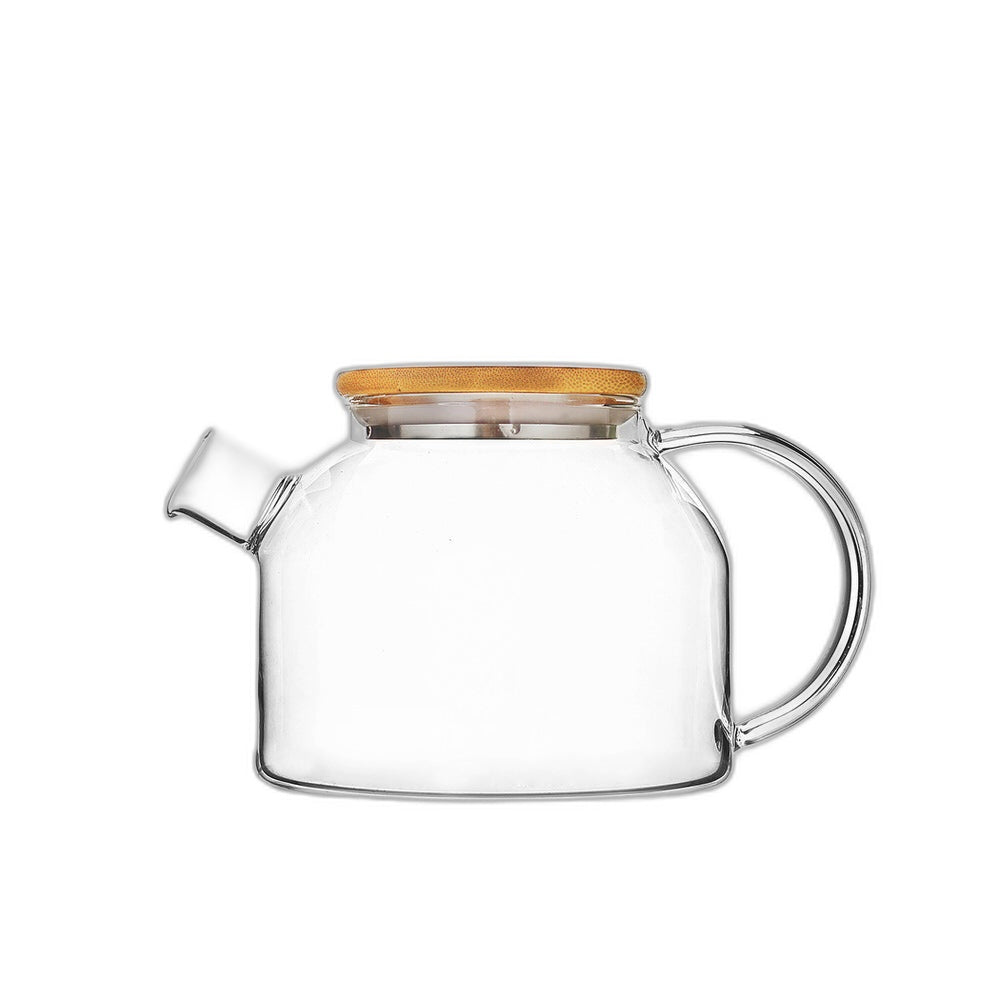 BORISILICATE TEA POT WOODEN COVER