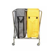 X-TROLLEY WITH DOUBLE BAGS, CHROM. (BIG)