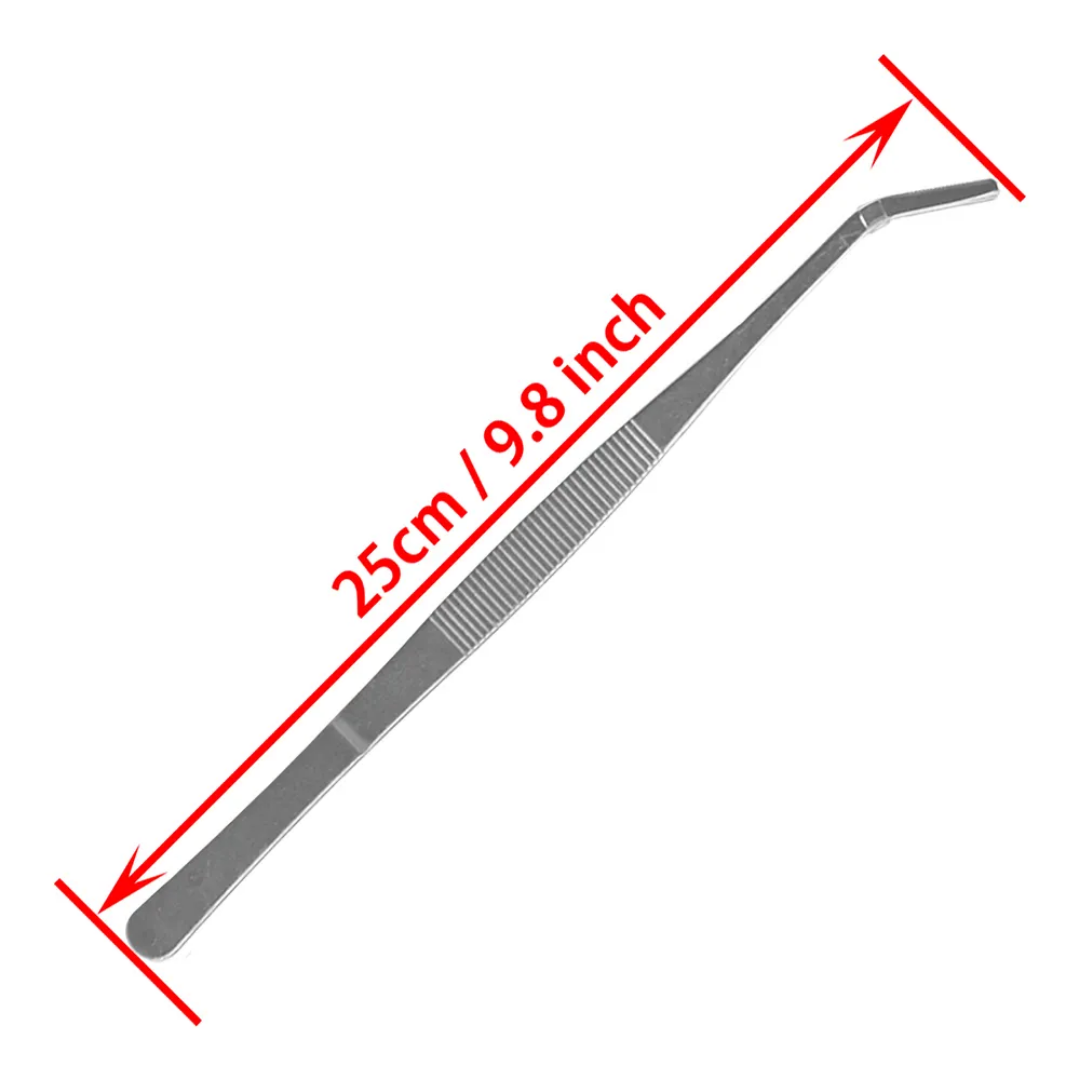 FOOD GARNISH TWEEZERS CURVED