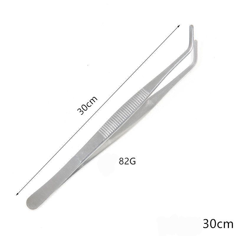 FOOD GARNISH TWEEZERS CURVED