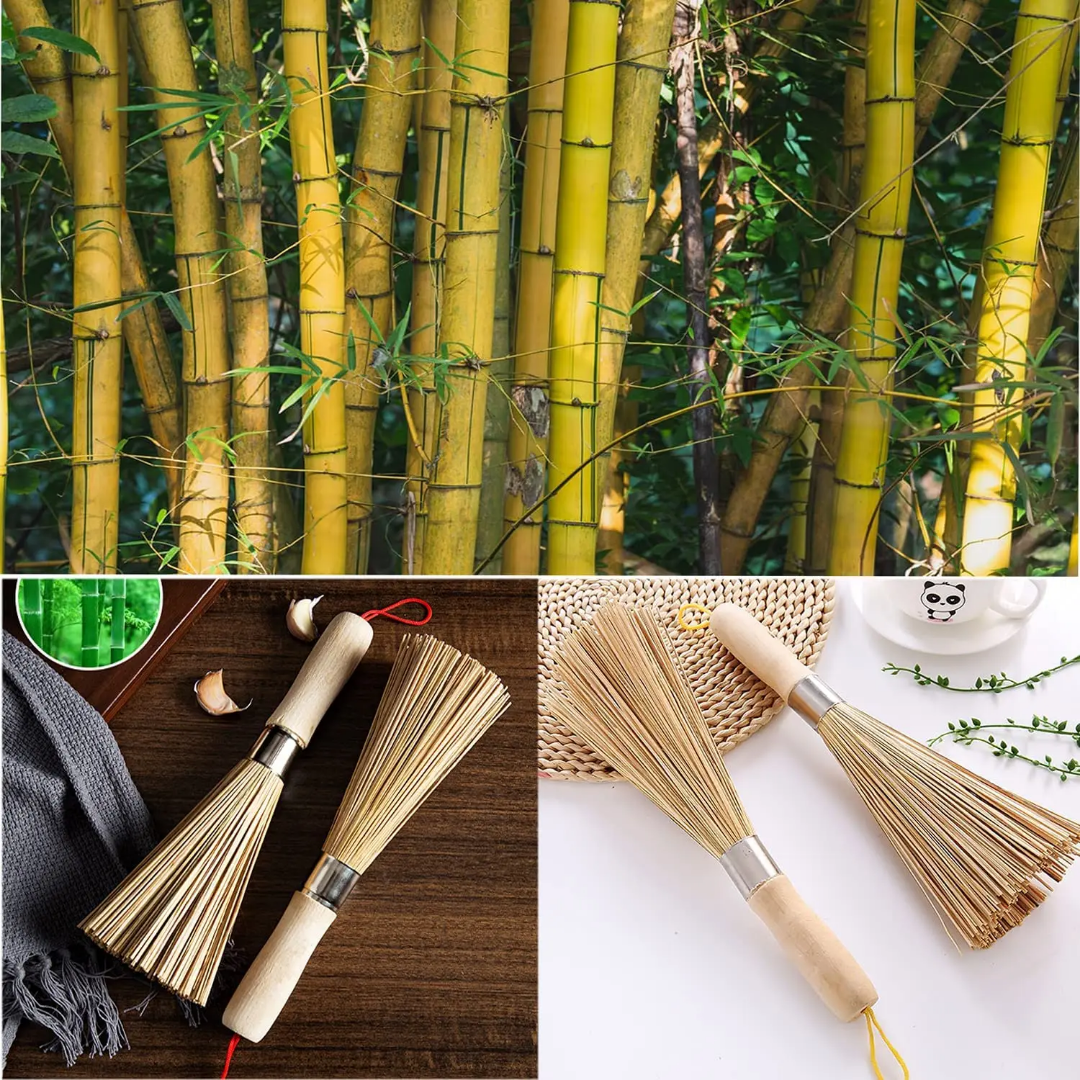 WOK BAMBOO BRUSH 24 CM