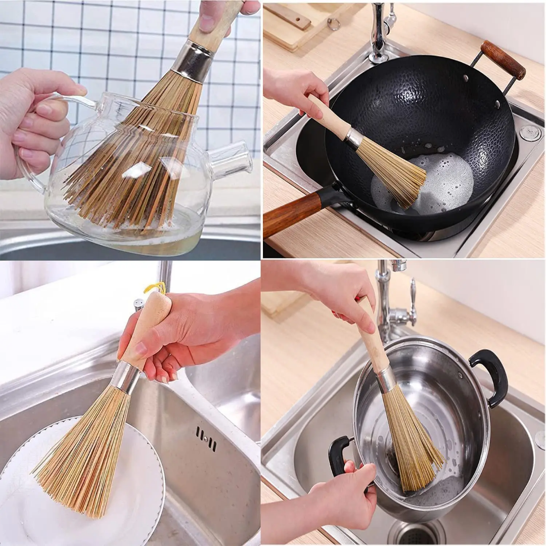 WOK BAMBOO BRUSH 24 CM