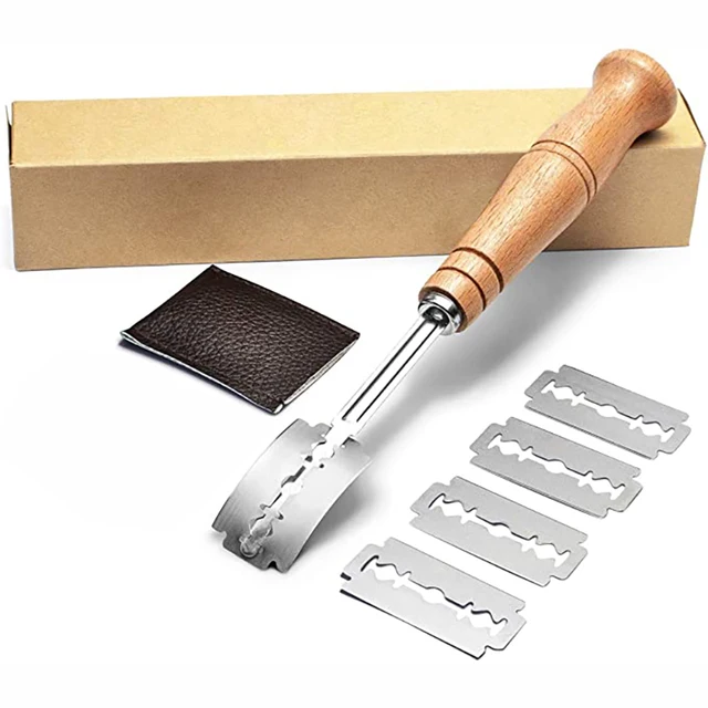 BAKERS SCORING WOODEN HANDLE BREAD LAME