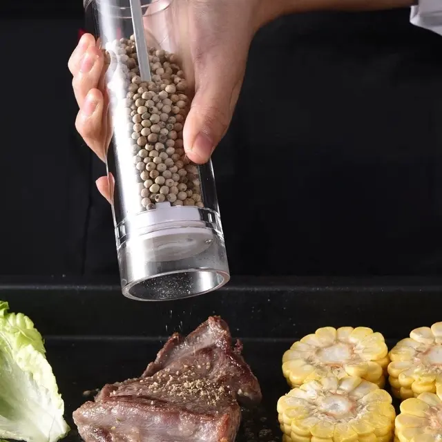 ACRYLIC ROUND SALT AND PEPPER GRINDER