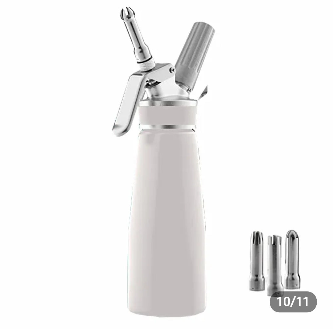 ALUMINIUM WHIPPED CREAM TOPPING DISPENSER 0.5 LTRS
